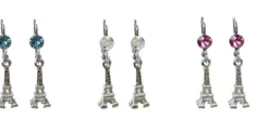 Boucle dโ€oreille Tour Eiffel cristal