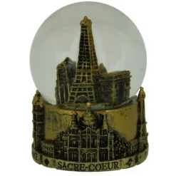 Boule de neige dorée monuments de Paris dorés