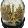 Boule de neige monuments de Paris dorés