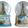 Boule de neige tour Eiffel et monuments de Paris