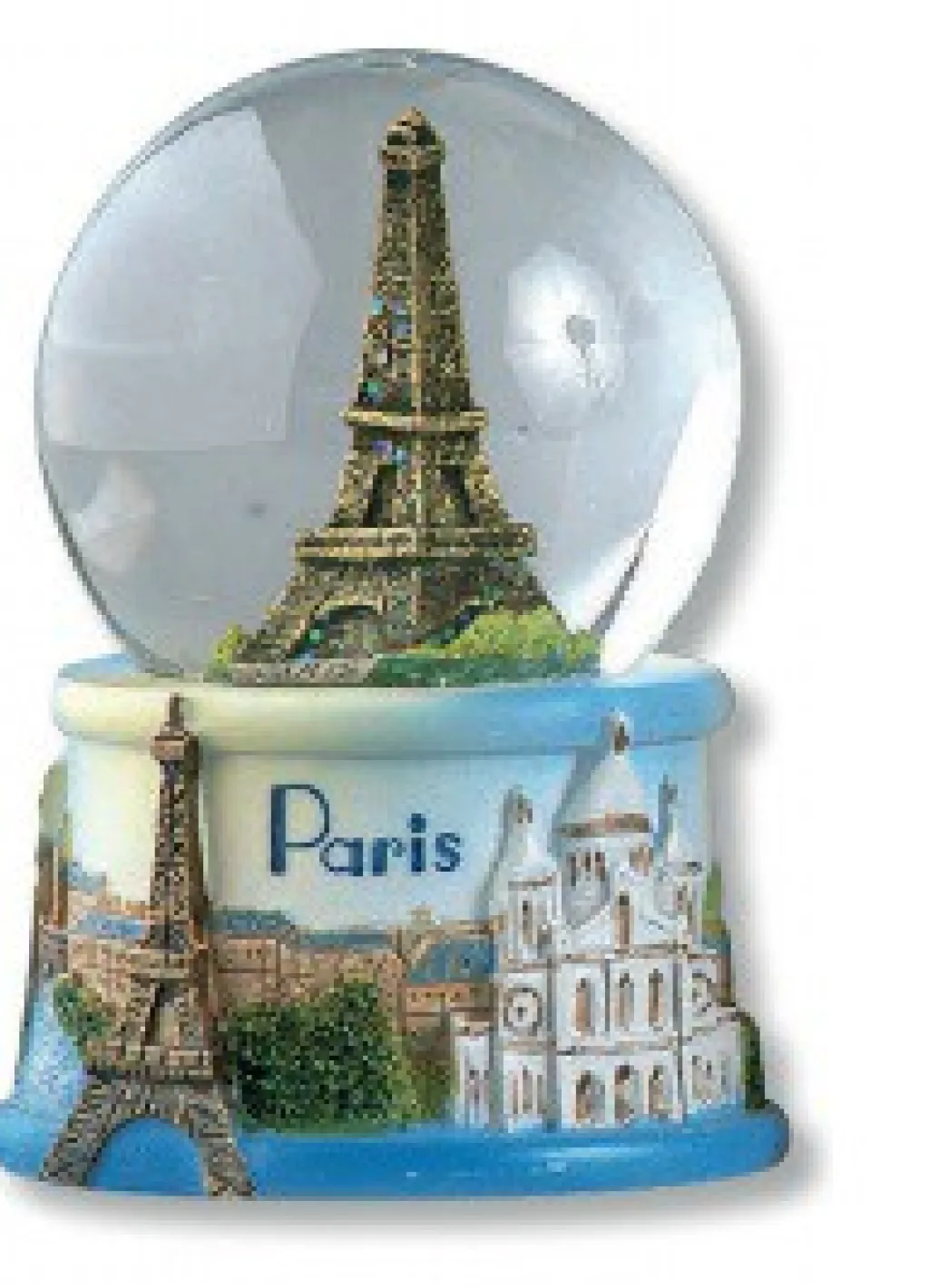Boule de neige tour Eiffel et monuments de Paris