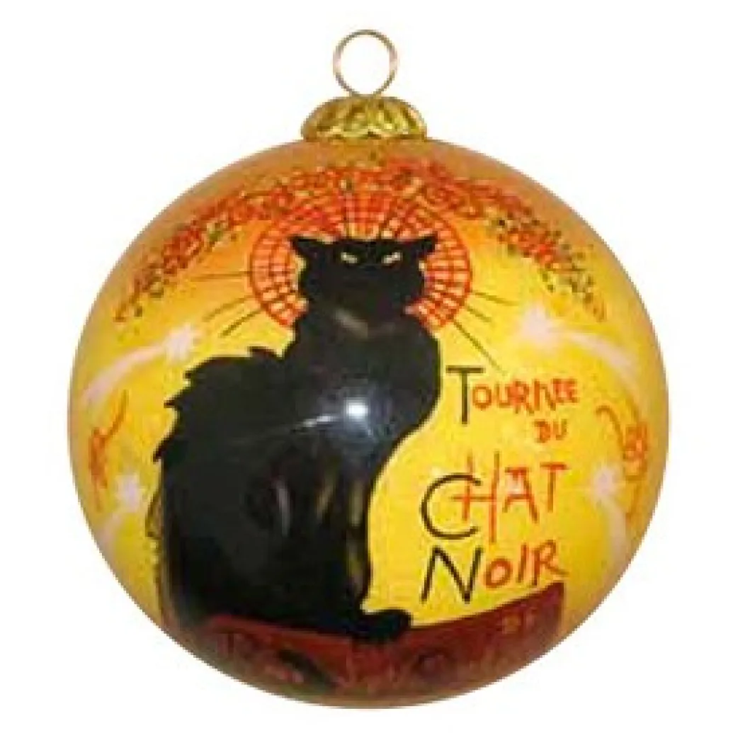 Boule de Noël Chat Noir
