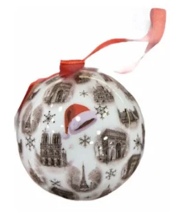 Boule de Noël souvenirs de Paris