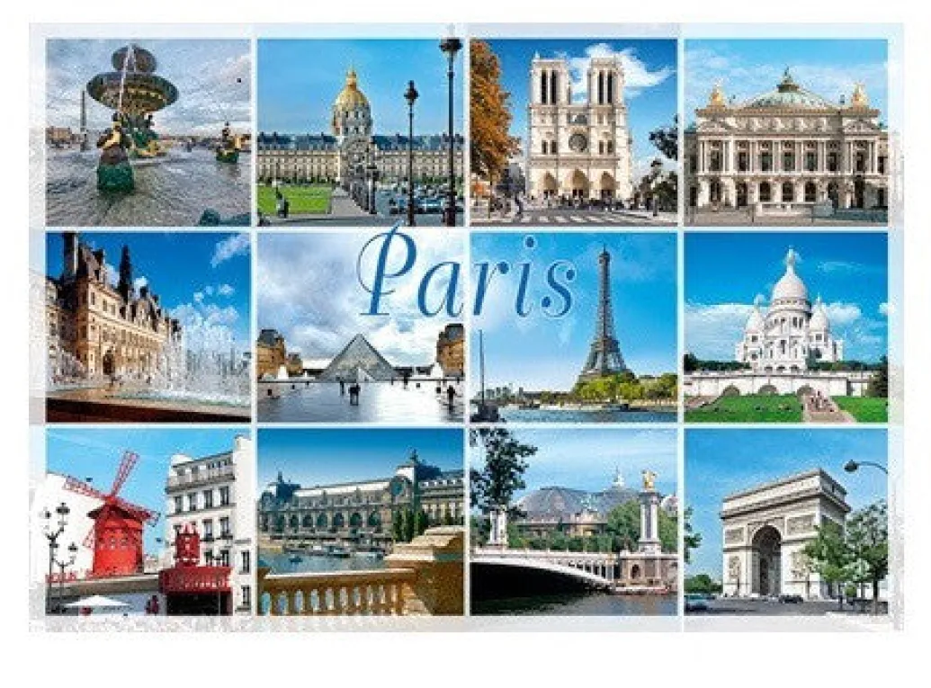 Carte Postale "Souvenir de Paris le jour"