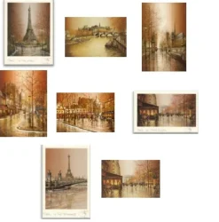 10 Cartes postal monuments de Paris à lโ€automne