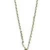Collier Tour Eiffel argentée 2 pieds avec strass tricolores