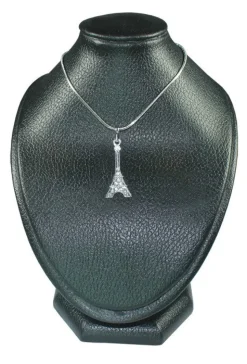 Collier Tour Eiffel strass argentés