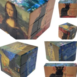 Cube 6 faces peintres