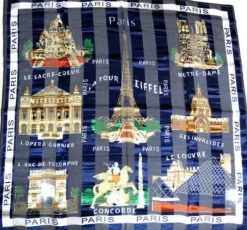Foulards Paris et "ses beaux monuments de France"