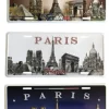 3 Grande plaques métal souvenirs de Paris monuments en reliefs