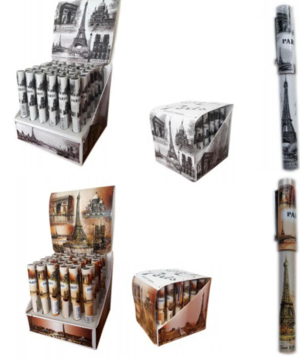 Lots 2 Stylos Paris Tour Eiffel