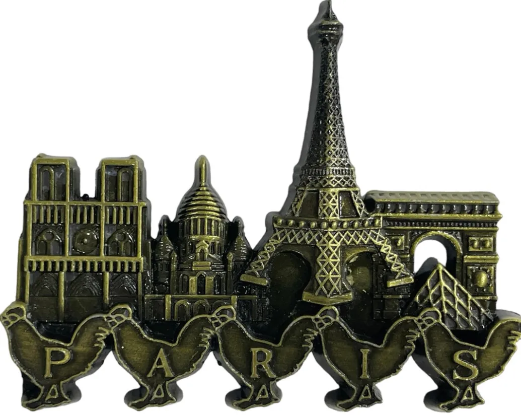 Magnet monuments de Paris Coq