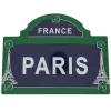 Magnet Paris Tour Eiffel plaque de rue métal