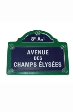 Magnet plaque de rue