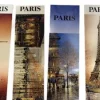 5 marques pages Tour Eiffel souvenirs de Paris