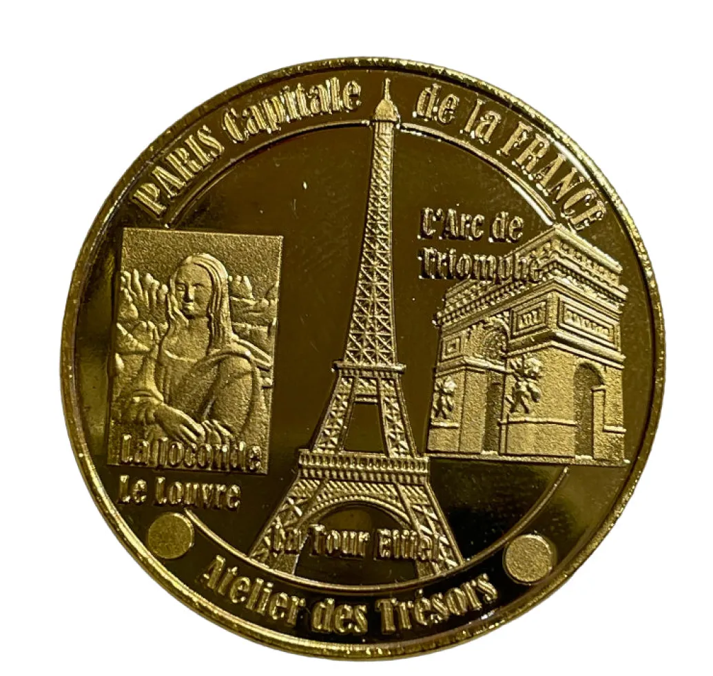 2 Médailles de collection souvenirs Paris