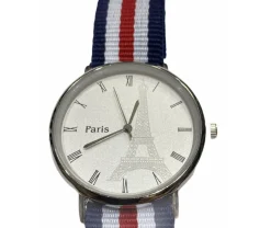 Montre Paris Tour Eiffel bracelet tricolore