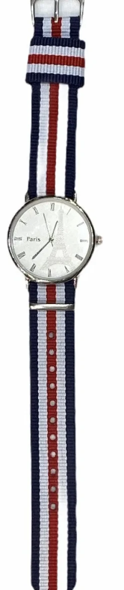 Montre Paris Tour Eiffel bracelet tricolore