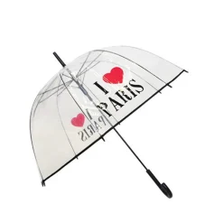 Parapluie "I love Paris" Transparent