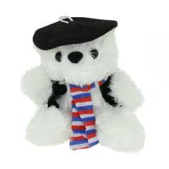Peluche Le French "béret écharpe tricolore"