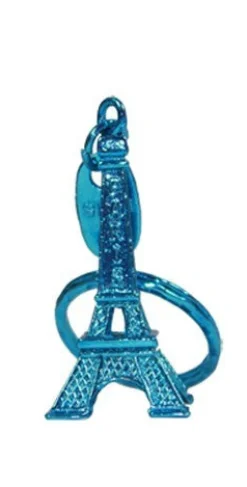 Porte clés tour Eiffel bleu