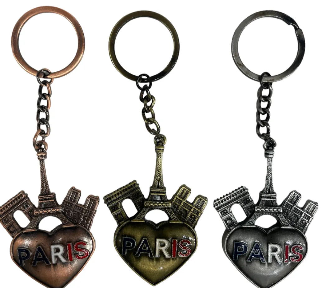 Porte clés Tour Eiffel Paris Cล“ur Monuments