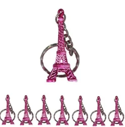 Porte clés tour Eiffel rose