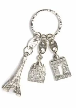 Porte-clés Monuments de Paris argenté