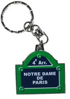 Porte-clés plaque de rue