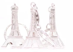 Porte-clés tour Eiffel argenté