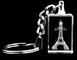 Porte-clés Tour Eiffel Paris cristal