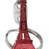 Porte-clés tour Eiffel rouge