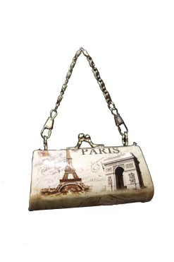 Porte-monnaie Tour Eiffel vintage + chaînette