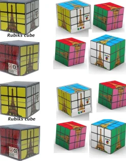 Rubik's cube original Tour Eiffel en couleur