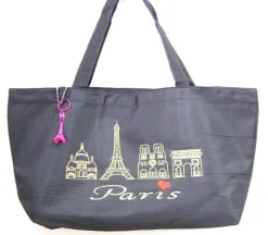 Sac Paris 4 Monuments de Paris doré