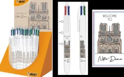 Stylo Notre Dame de Paris Bic 4 couleurs