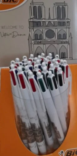 Stylo Notre Dame de Paris Bic 4 couleurs