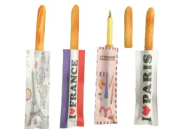 4 stylos baguette magnétique avec  pochette souvenirs de France