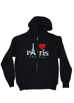 Sweat Shirt Paris cล“ur strass