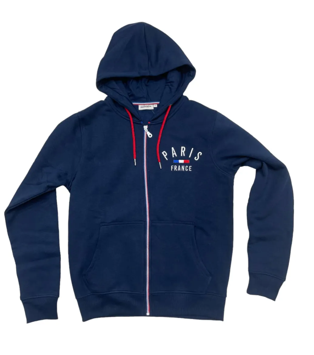 Sweat-shirt PARIS FRANCE brodé
