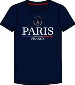 T shirt Paris France Brodé