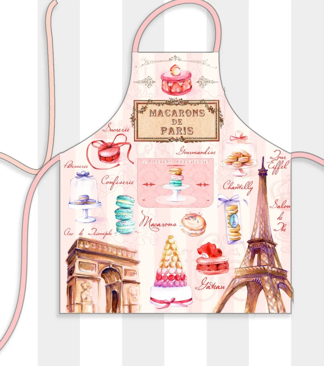Tablier de cuisine "Macarons de Paris"