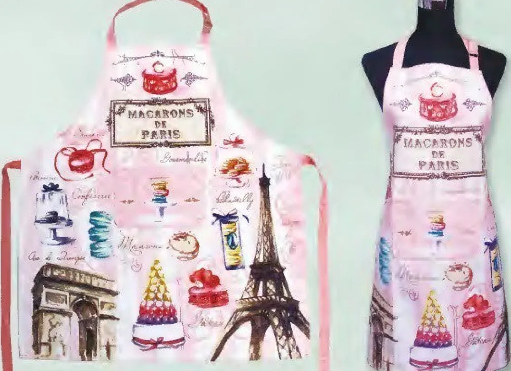 Tablier de cuisine "Macarons de Paris"