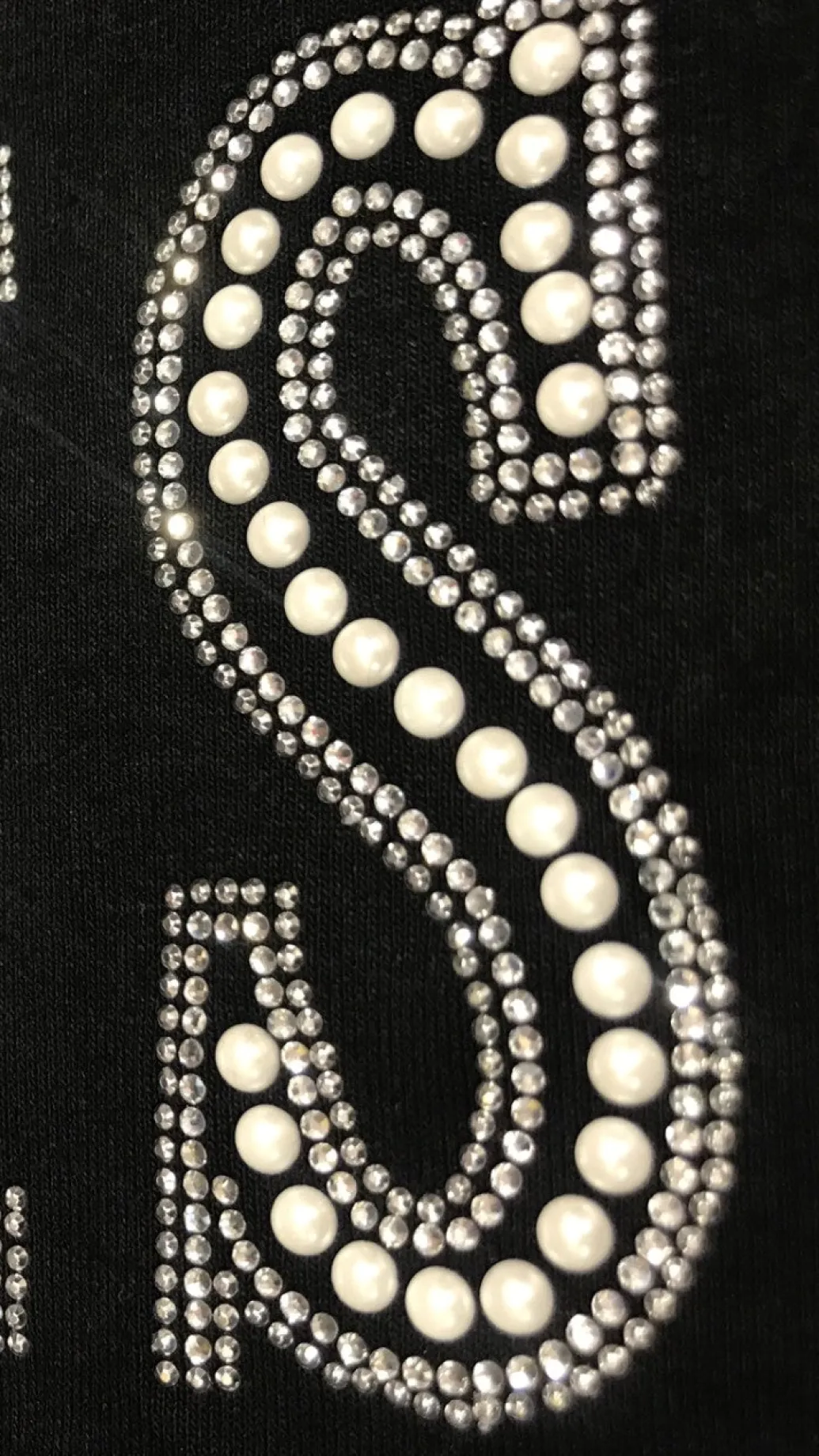 Tee shirt Femme Paris strass et perles