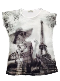 Tee shirt "3D souvenir Paris" Tour Eiffel