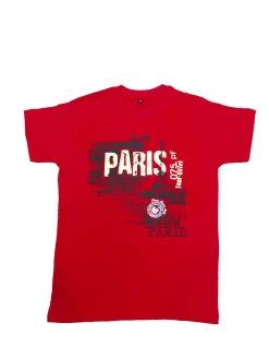 Tee shirt Tour Eiffel 75 France rouge