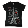 Tee shirt Tour Eiffel coeur Paris