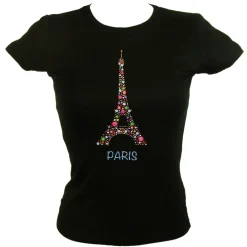 Tee shirt Tour Eiffel Fleurie Souvenir de Paris