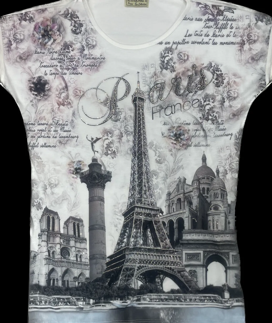 Tee shirt Tour Eiffel monuments suprême