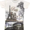 Tee shirt Tour Eiffel Notre Dame Light